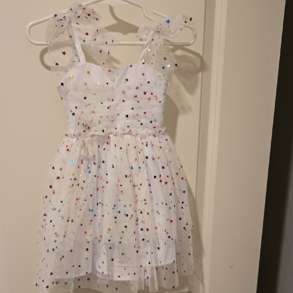 Starry White Kids Costume Dress - Picture 1 of 3